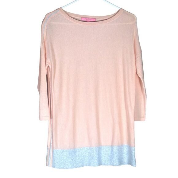 Lilly Pulitzer Peach Flamingo Coolmax Dayna Sweater Size Small - Picture 9 of 14